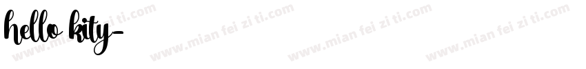 hello kity字体转换